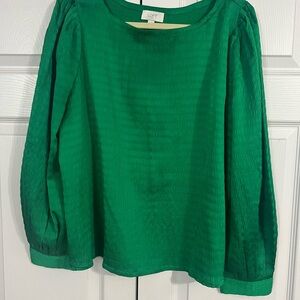 LOFT Emerald Green Blouse